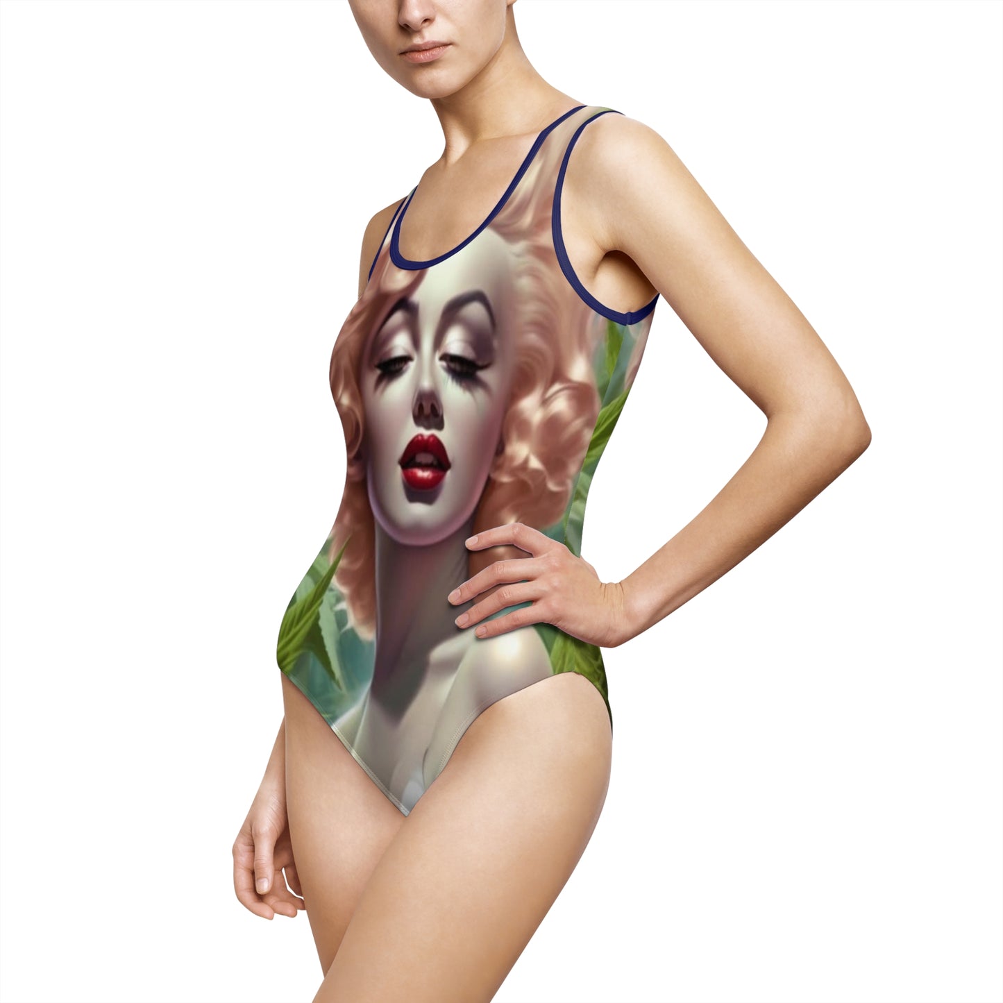 Women's Classic One-Piece Swimsuit (AOP Mj Marylin)