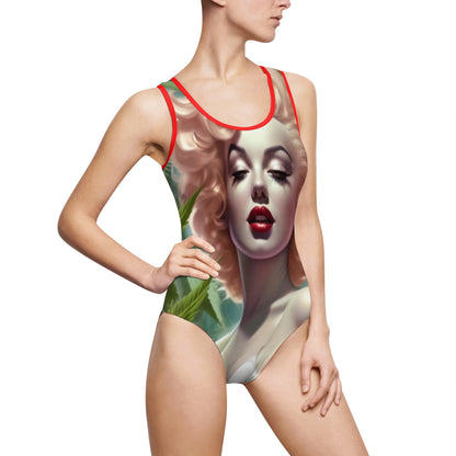 Women's Classic One-Piece Swimsuit (AOP Mj Marylin)