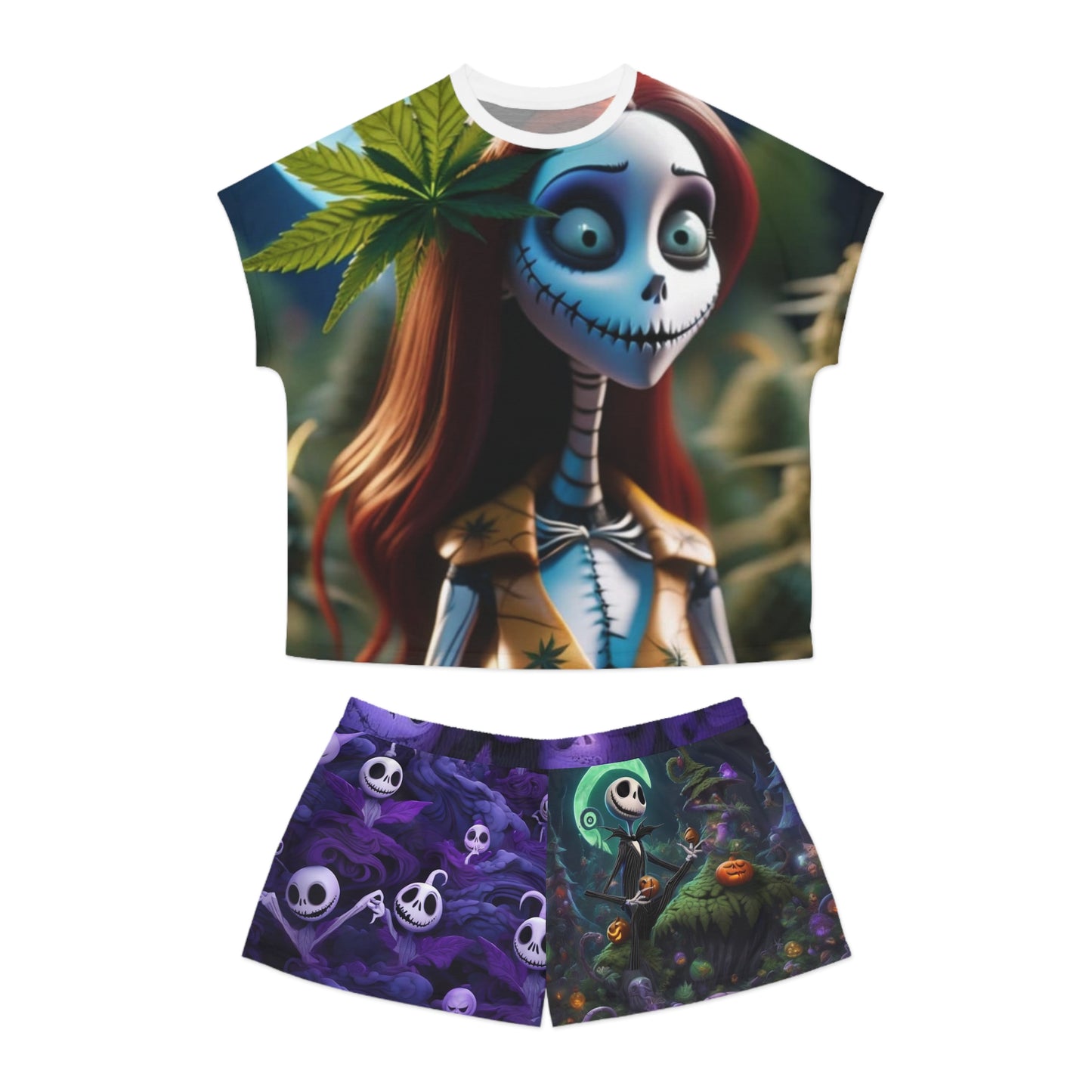 Women's Short Pajama Set (AOP) she sells seashells