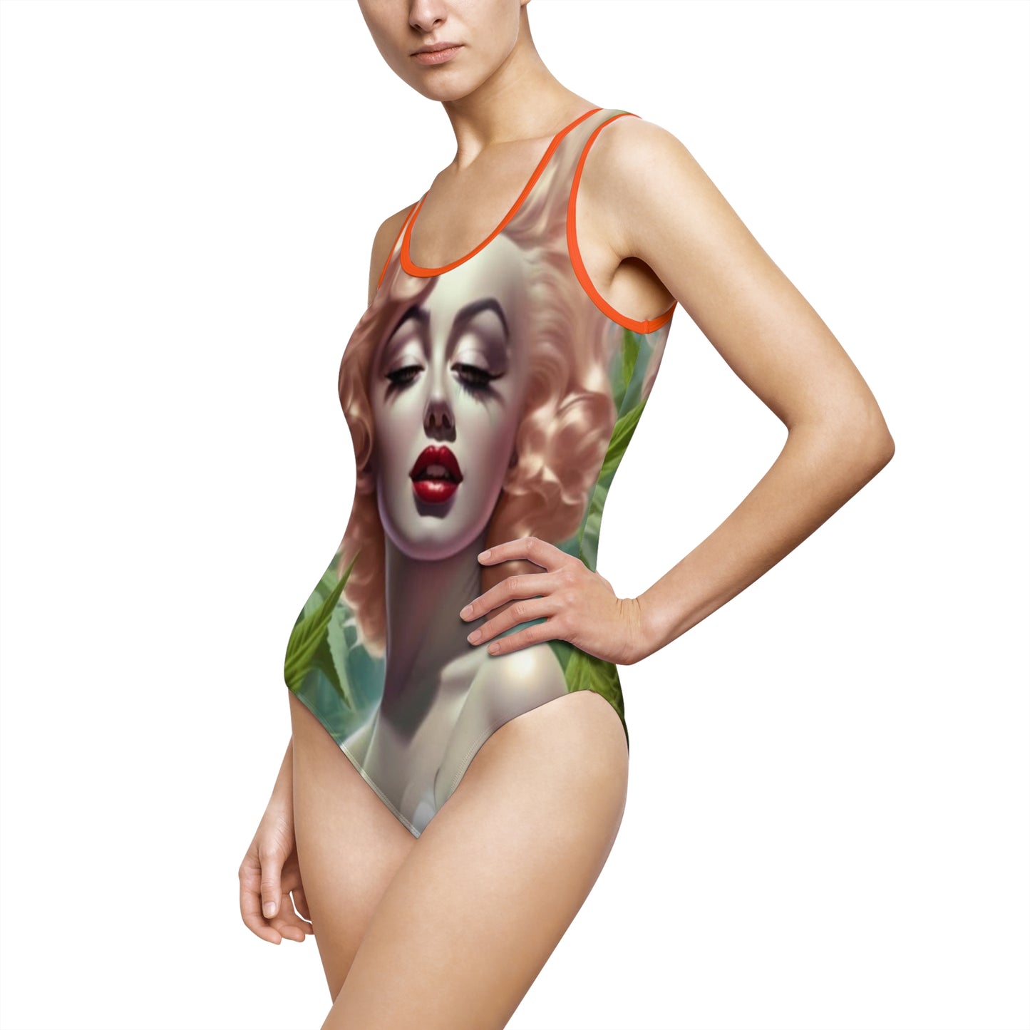 Women's Classic One-Piece Swimsuit (AOP Mj Marylin)