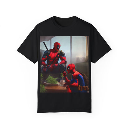 PVDP and Webslinger Chillin- Unisex Garment-Dyed T-shirt