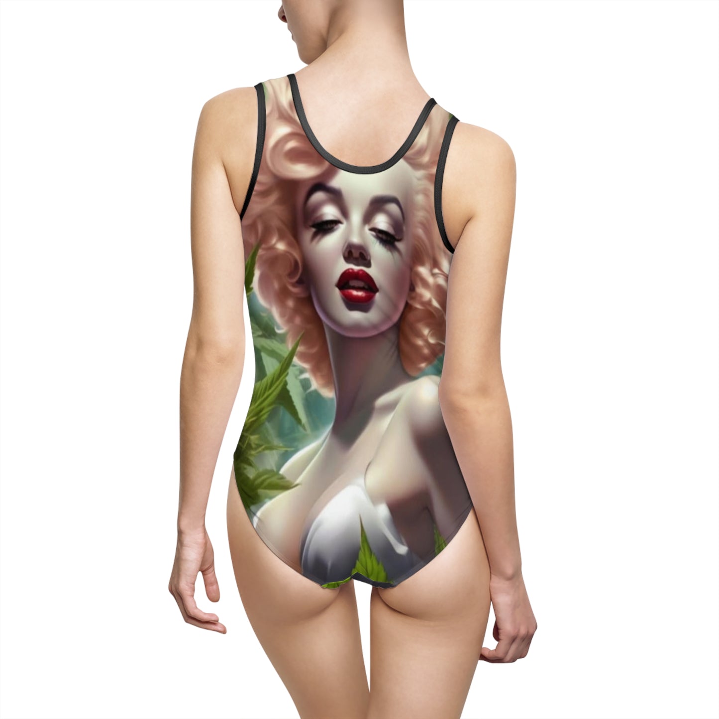 Women's Classic One-Piece Swimsuit (AOP Mj Marylin)